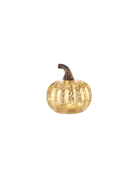 L'Oca Nera - Zucche In Festa Zucca Piccola Con Led Ø12X13H