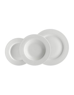 La Porcellana Bianca·set Tavola 12 Pz Essenziale Falda