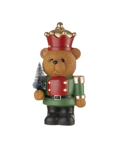 L'Oca Nera - Portami Con Te Orsetto Con Albero E Led 24X18X46H