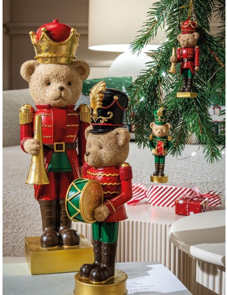 L'Oca Nera - Portami Con Te Orsetto Con Pacco Regalo E Led 24X20X45H