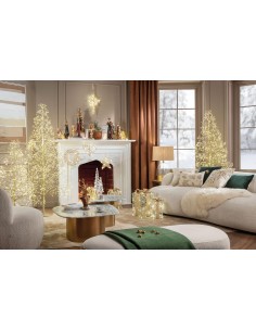 L'Oca Nera - Scintille Magiche / Da Appoggio Pacco Medio Con 60 Led 20X20X35H 2