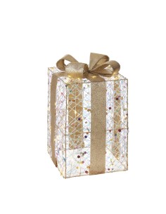 L'Oca Nera - Scintille Magiche / Da Appoggio Pacco Medio Con 60 Led 20X20X35H