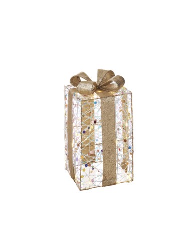 L'Oca Nera - Scintille Magiche / Da Appoggio Pacco Piccolo Con 40 Led 15X15X30H