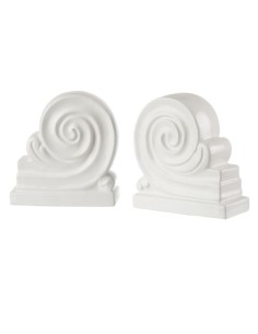 L'Oca Nera - Fermalibri Capitello - Set 2 pz cm 34x7,5x17,5h