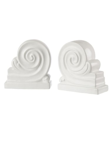 L'Oca Nera - Fermalibri Capitello - Set 2 pz cm 34x7,5x17,5h
