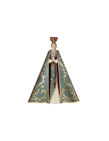 L'Oca Nera - Dolce Sentire Vergine Maria Con Mantello Verde 25X9X33H