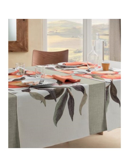 L'Oca Nera - Amalfi - Runner Antimacchia cm 155 x 50, 2 posti