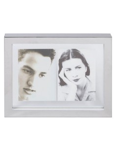 L'Oca Nera - Portafoto Rettangolare Piccolo-Interno Trasparente cm  23x28x3,5 (2 foto 10x15)