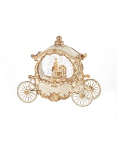 L'Oca Nera - Viaggio Nel Parco Boule De Neige Carrozza Con Musica, Led E Movimento Continuo 26X11,5X22,5H