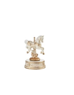 L'Oca Nera - Winter Carousel Cavallo Con Carillon E Movimento Ø12X17H