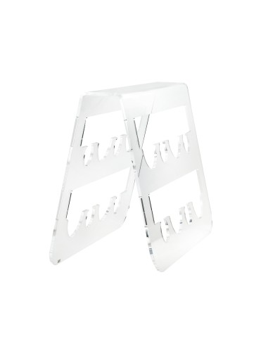 Vesta Home - Portabottiglie Cantina·trasparente·50 X 19,5 X 34 H Th. 6 Mm