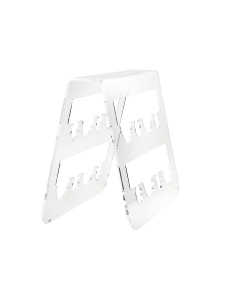 Vesta Home - Portabottiglie Cantina·trasparente·50 X 19,5 X 34 H Th. 6 Mm