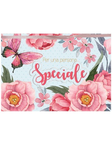 Biglietto augurale Flowers special con applicazione