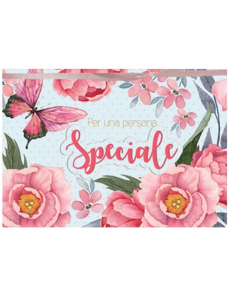 Biglietto augurale Flowers special con applicazione