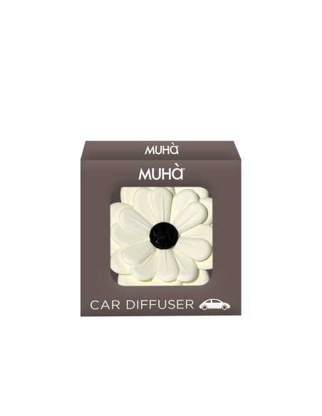 Muhà - Carflower Bianco Fiori di Cotone - Profumatore Auto