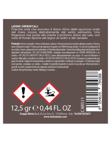 Muhà - Carsymbol Cane Legni Orientali - Profumatore Auto