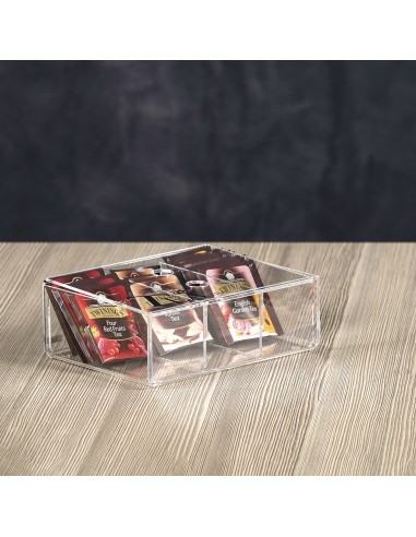 Vesta Home - Only Tea Portacialde con Coperchio·trasparente·20 X 16 X 7 H Th. 3 Mm