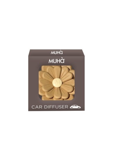 Muhà - Carflower Natural Vaniglia e Ambra Pura - Profumatore per Auto