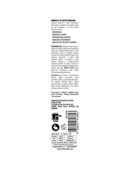 Muhà - Bagnodoccia Bio 230ml Neroli e Petigrain