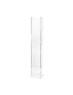 Vesta Home - Libreria Book Tower·trasparente·24 X 22 X 124,5 H Shelves: 24 X 24,5 H Th. 4 Mm 2