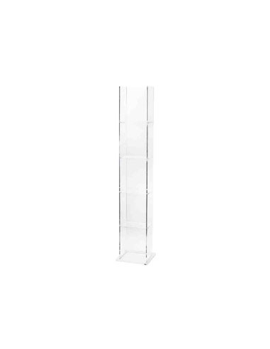 Vesta Home - Libreria Book Tower·trasparente·24 X 22 X 124,5 H Shelves: 24 X 24,5 H Th. 4 Mm