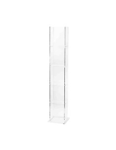 Vesta Home - Libreria Book Tower·trasparente·24 X 22 X 124,5 H Shelves: 24 X 24,5 H Th. 4 Mm