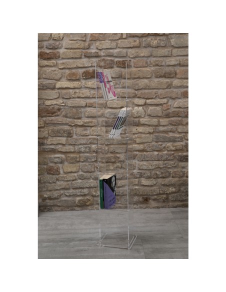 Vesta Home - Libreria Book Tower·trasparente·24 X 22 X 124,5 H Shelves: 24 X 24,5 H Th. 4 Mm