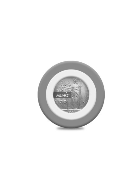 Muhà – Car Symbol Diffusore 100 Lire Grigio-acqua&sale - Profumatore per Auto