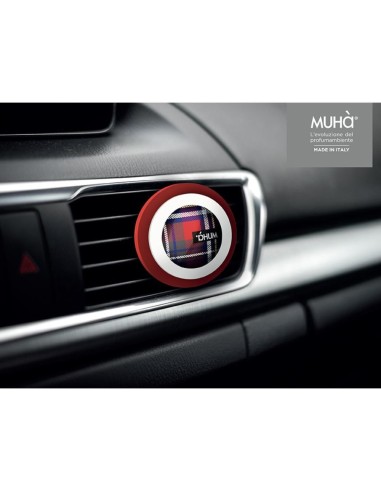 Muhà – Car Symbol Diffusore Tartan Rosso - Melograno - Profumatore Auto
