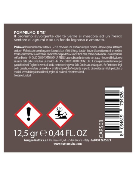 Muhà - Carsymbol Rose Pompelmo e Te' - Profumatore Auto