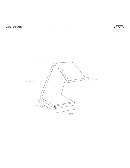 Vesta Home - Lampada Piccola C-led·stardust·11 X 17 X 19 H Th. 10 Mm