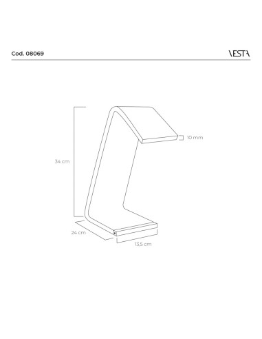 Vesta Home - Lampada Piccola C-led·stardust·11 X 17 X 19 H Th. 10 Mm