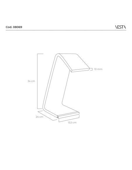 Vesta Home - Lampada Piccola C-led·stardust·11 X 17 X 19 H Th. 10 Mm