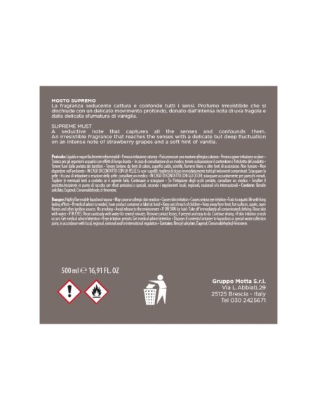 Muhà - Perfume Diffuser 500 Ml Mosto Supremo
