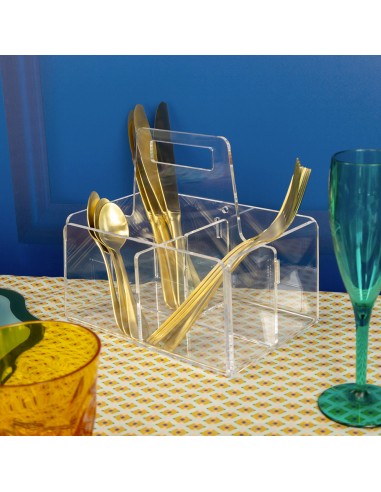 Vesta Home - Portaposate Grande Like Water·trasparente·21 X 14 X 18,5 H Th. 5 Mm