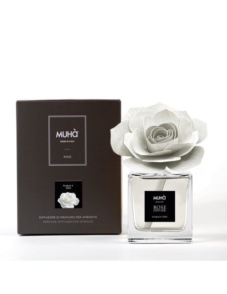 Muhà - Rosa Bianca 100ml Acqua e Sale - Diffusore