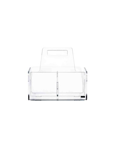 Vesta Home - Portaposate Grande Like Water·trasparente·21 X 14 X 18,5 H Th. 5 Mm