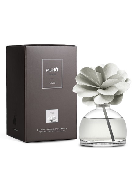 Muhà - Flower 200ml Grigio Fiori di Cotone - Diffusore