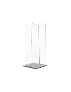 Vesta Home - Portabicchieri Verticale Like Water·tortora Monosatinato·10 X 10 X 25 H Th. 5 Mm 2