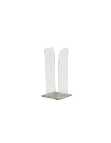 Vesta Home - Portabicchieri Verticale Like Water·tortora Monosatinato·10 X 10 X 25 H Th. 5 Mm