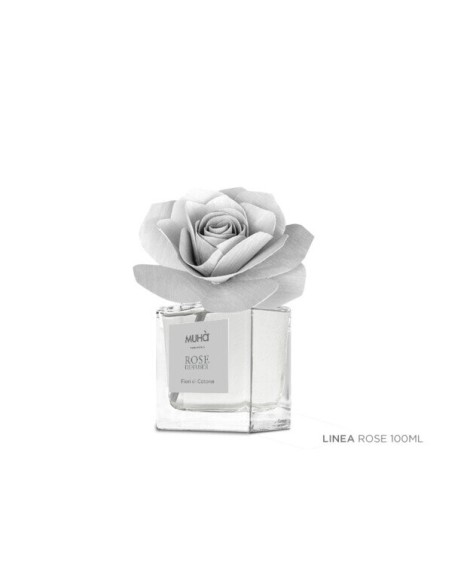 Muhà - Rosa Grigia 100ml Fiori di Cotone - Diffusore