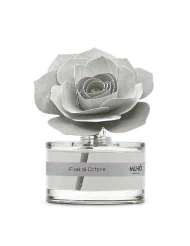 Muhà - Rosa Grigia 50ml Fiori di Cotone - Diffusore