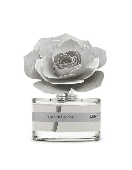 Muhà - Rosa Grigia 50ml Fiori di Cotone - Diffusore