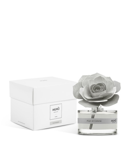 Muhà - Rosa Grigia 50ml Fiori di Cotone - Diffusore