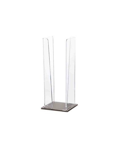 Vesta Home - Portabicchieri Verticale Like Water·tortora Monosatinato·10 X 10 X 25 H Th. 5 Mm