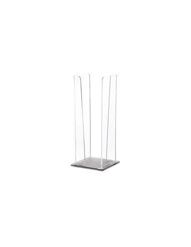 Vesta Home - Portabicchieri Verticale Like Water·tortora Monosatinato·10 X 10 X 25 H Th. 5 Mm