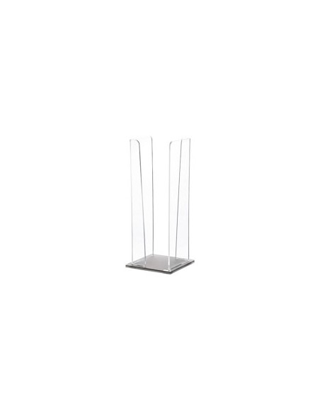 Vesta Home - Portabicchieri Verticale Like Water·tortora Monosatinato·10 X 10 X 25 H Th. 5 Mm