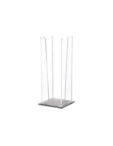 Vesta Home - Portabicchieri Verticale Like Water·tortora Monosatinato·10 X 10 X 25 H Th. 5 Mm