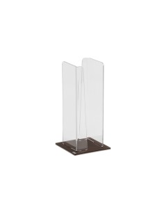 Vesta Home - Portabicchieri Verticale Like Water·marrone Monosatinato·10 X 10 X 25 H Th. 5 Mm 2