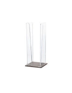 Vesta Home - Portabicchieri Verticale Like Water·marrone Monosatinato·10 X 10 X 25 H Th. 5 Mm